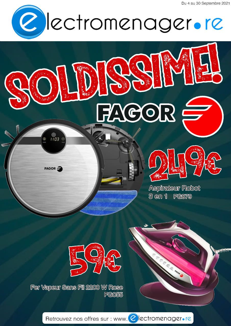 Fagor FG055 - Fer à vapeur sans fil - semelle : céramique - 2200