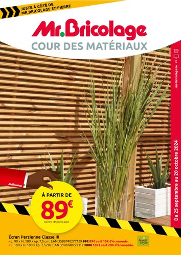 Catalogue MR.BRICOLAGE Sainte-Suzanne